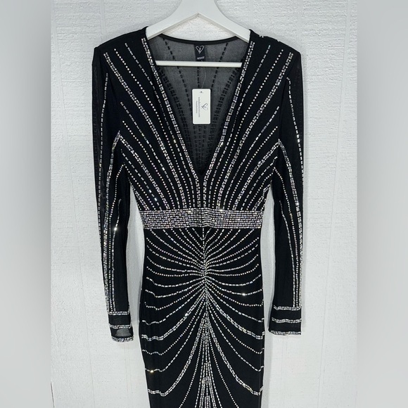 NWT windsor Jennie rhinestone formal gown size S - Picture 4 of 15